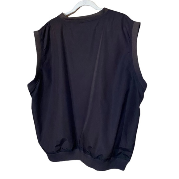 Vintage Brown Stone Hill Golf Windbreaker Polyester Design Vest Men’s Size XXL! - Picture 2 of 3